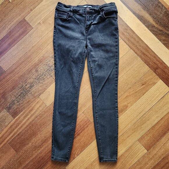 LOFT Dark Gray Legging Jeans Size 4/27 - Picture 2 of 14